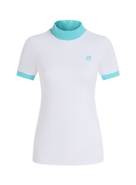 DEXGOLF高尔夫服装针织圆领拼色
