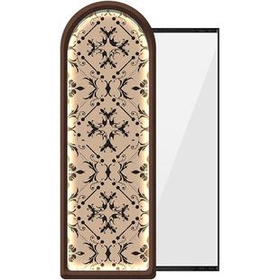 中古风法式玄关装饰推拉隐藏式穿衣镜卧室复古壁画玄关走廊镜子画