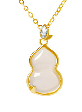 宫里上新天然正品玉髓葫芦项链