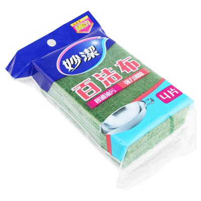 妙洁百洁布金刚砂持久耐用刷锅碗