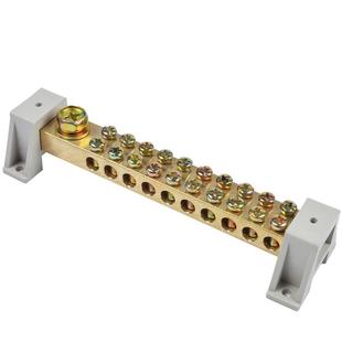 12*18接地铜排双排地线排10孔零线排大功率配电箱机房接地端子