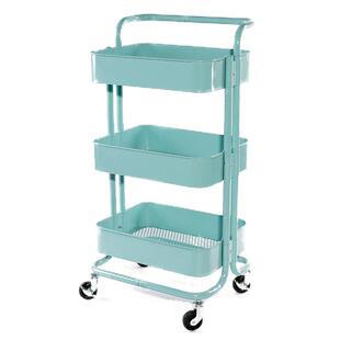 小推车置物架厨房客厅多层可移动卧室婴儿用品架子零食收纳卫生间