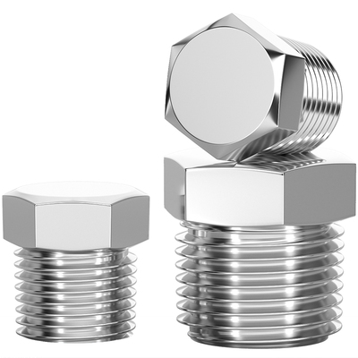 【全网热销】304实心外六角堵头