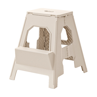 瀛欣折叠梯凳塑料便携式椅子高凳子户外家用多功能防滑两步台阶凳