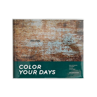 胶套方格本 彩页手账本可平摊软面易携带高颜值小众方形笔记本记事本