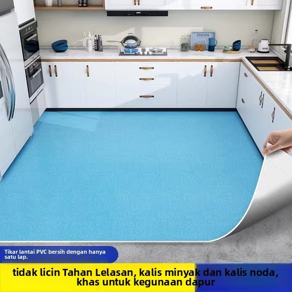 厨房地垫防油防滑防水可免擦洗pvc地垫家用脚垫入户门口耐脏地毯