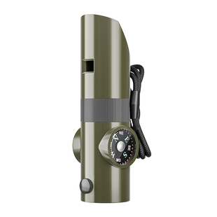 求生哨多功能口哨七合一高频爆音救生哨子无核户外露营应急指南针