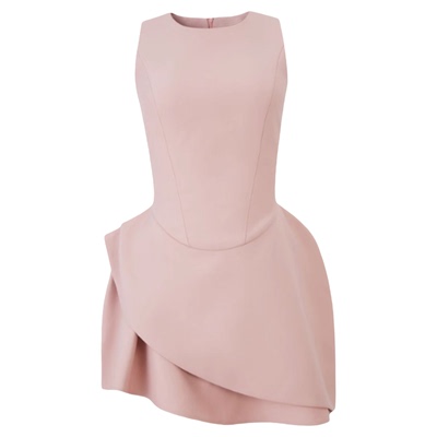 不规则裁剪无袖连衣裙