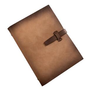 活页本可拆卸a5记事本商务办公人士工作会议记录本加厚复古文艺精致日记本大学生搭扣软皮面本子定制可印logo