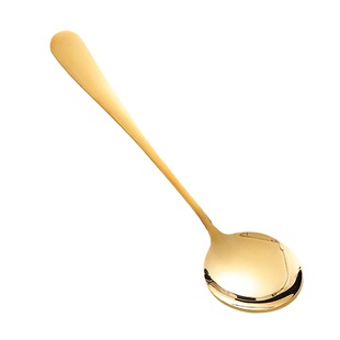 不锈钢勺子家用汤匙长柄铁儿童吃饭大号调羹成人创意可爱小汤勺