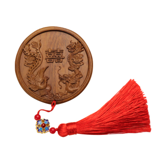 镜子新娘可挂脖子结婚陪嫁挂胸前出嫁手握压腰镜新郎挂绳新人