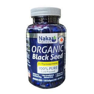 加拿大Naka Platinum天然黑籽油胶囊500mg/150粒纯植物提取亚油酸