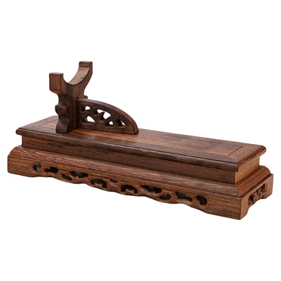 鸡翅木方形百财人生如意工艺品