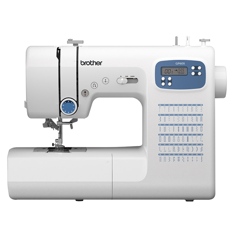 日本Brother兄弟牌缝纫机GP60X家用小型电动锁边机台式吃厚水平梭