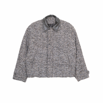 Hualun秋冬小香风格纹夹克