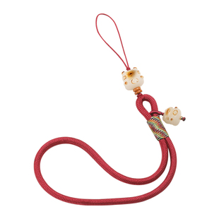 新款正品菩提猫咪手机链挂绳女精致可爱高档手机壳挂件手腕款防丢手机壳挂饰长款指环扣相机绳子钥匙扣小挂件