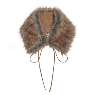 immune system 焦糖绒绒 渐层色毛领可搭配拆卸系带毛领时髦配饰