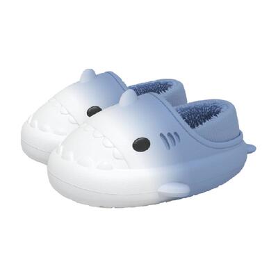 latetime渐变男童儿童棉拖