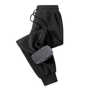 班尼路S&K加绒裤子男冬季奥粒绒保暖加厚男士休闲裤潮流男生卫裤A