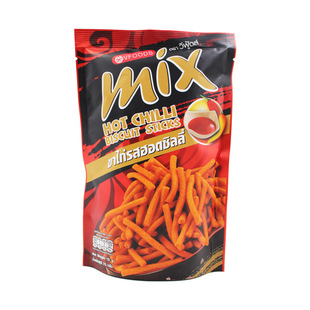 vfoods mix脆脆条泰国进口75g*6袋咪咪虾条香辣薯条网红休闲零食