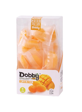 Dobby/哆比爆浆果汁软糖盒装白桃草莓百香果芒果独立包装儿童零食