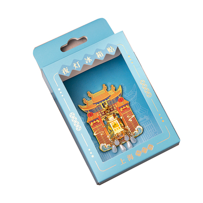 上海.城隍庙发光灯笼金属冰箱贴