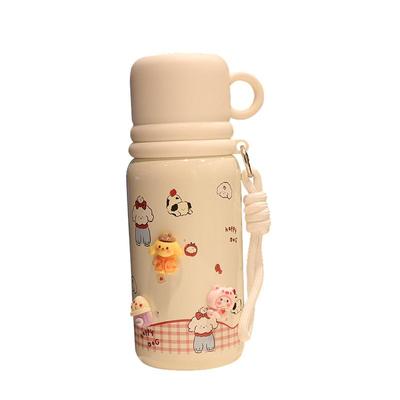 316不锈钢保温杯双饮口水壶便携