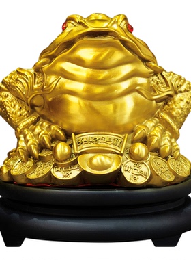 铜金蟾招财摆件三足蟾蜍金蝉