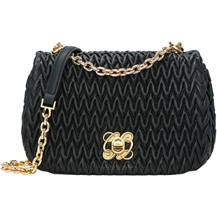 金利来女士时尚真皮单肩斜挎小包2025新款羊皮链条包包通勤大容量