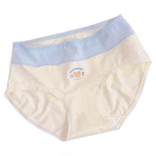 「酥酥熊酱」2026早春撞色奶油可爱纯棉少女中腰内裤包臀三角透气