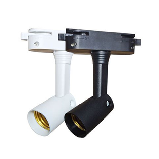 E27螺口两线轨道灯架灯头灯座par30射灯泡店铺展厅直播间补光专用