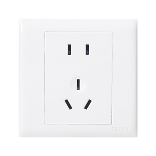 正泰开关插座7h面板家用86型墙壁暗装五孔一开单双控5多孔三孔16A