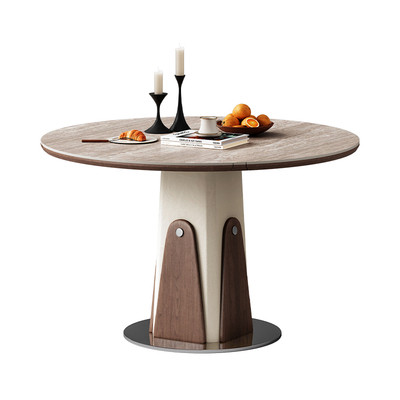 电磁炉折叠餐桌中古风轻奢现代