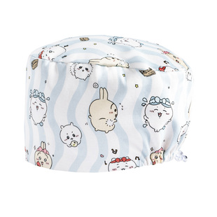 医安chiikawa萌宠印花手术帽男女纯棉调节扣医用外科医师帽高颜值