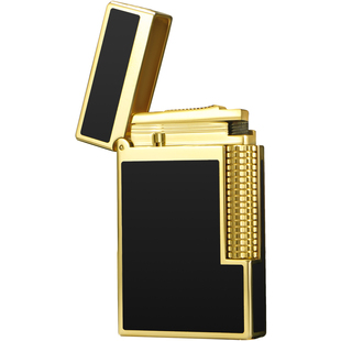 英国GBI大船朗声打火机正品充气黄铜侧滑创意个性送男友高档礼品