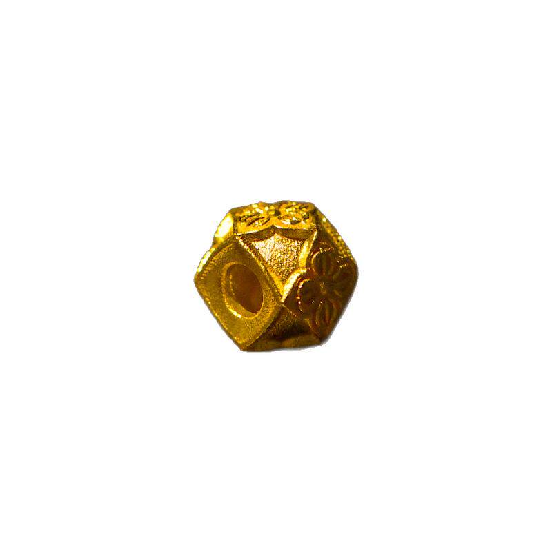 金米黄金古法金十字金刚杵八棱珠
