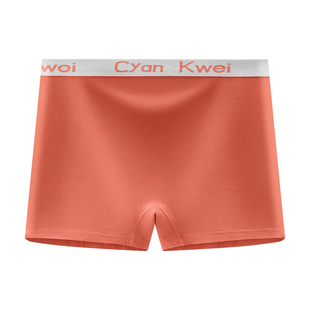 透气平角内裤女大码纯棉防走光安全裤二合一无感高中少女四角短裤