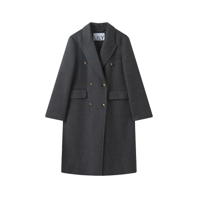 LILY羊毛混纺通勤轻奢毛呢外套