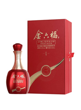 金六福益福53度清香型500ml*2瓶