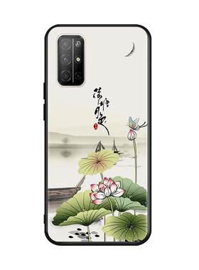 luckrider适用于荣耀30S手机壳honor30s彩绘外壳荣誉3os送全屏钢化膜。化为容易三零s保护套cdyan90软cdy-an9