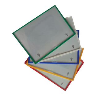 磁性标签货架标示牌塑料磁性材料货位卡套仓库磁性强磁标贴蓝色