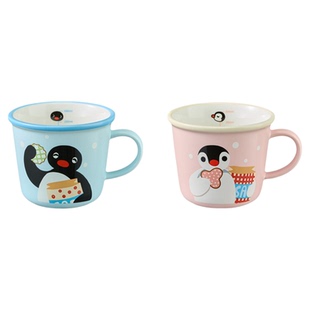有点淘气 x Pingu正版IP授权牛奶刻度马克杯2色混发【饿了么】
