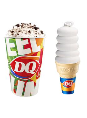 【电子卡券】DQ 1份标准杯暴风雪5球甜筒冰淇淋组合【谨防诈骗】
