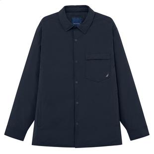 NAUTICA/诺帝卡男装冬季防轻泼水保暖透气衬衫领羽绒服夹克JO3352