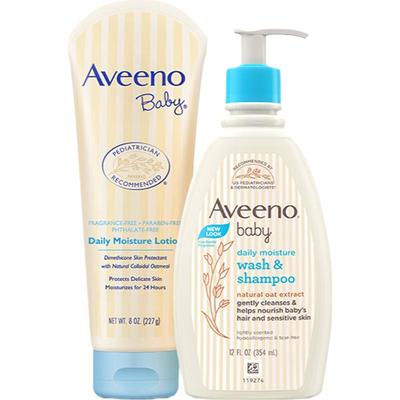 Aveeno婴儿沐浴露润肤乳