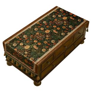 范居态度凯琳美式氛围感复古茶几盖布轻奢防尘布床头柜斗柜桌布