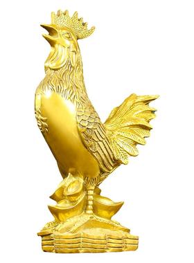黄铜生肖铜鸡摆件大公鸡吉祥物