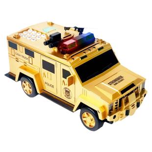 运钞车存钱罐儿童只进不出警车大容量密码指纹男孩创意ATM储蓄罐