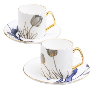 RoyalDutch皇家荷兰花源梦境骨瓷咖啡杯欧式下午茶杯碟男女生礼物