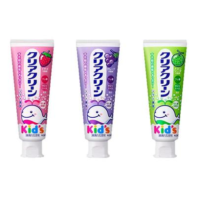 日本花王Clear Clean儿童水果味牙膏防蛀龋齿含低氟小苏打亮白70g